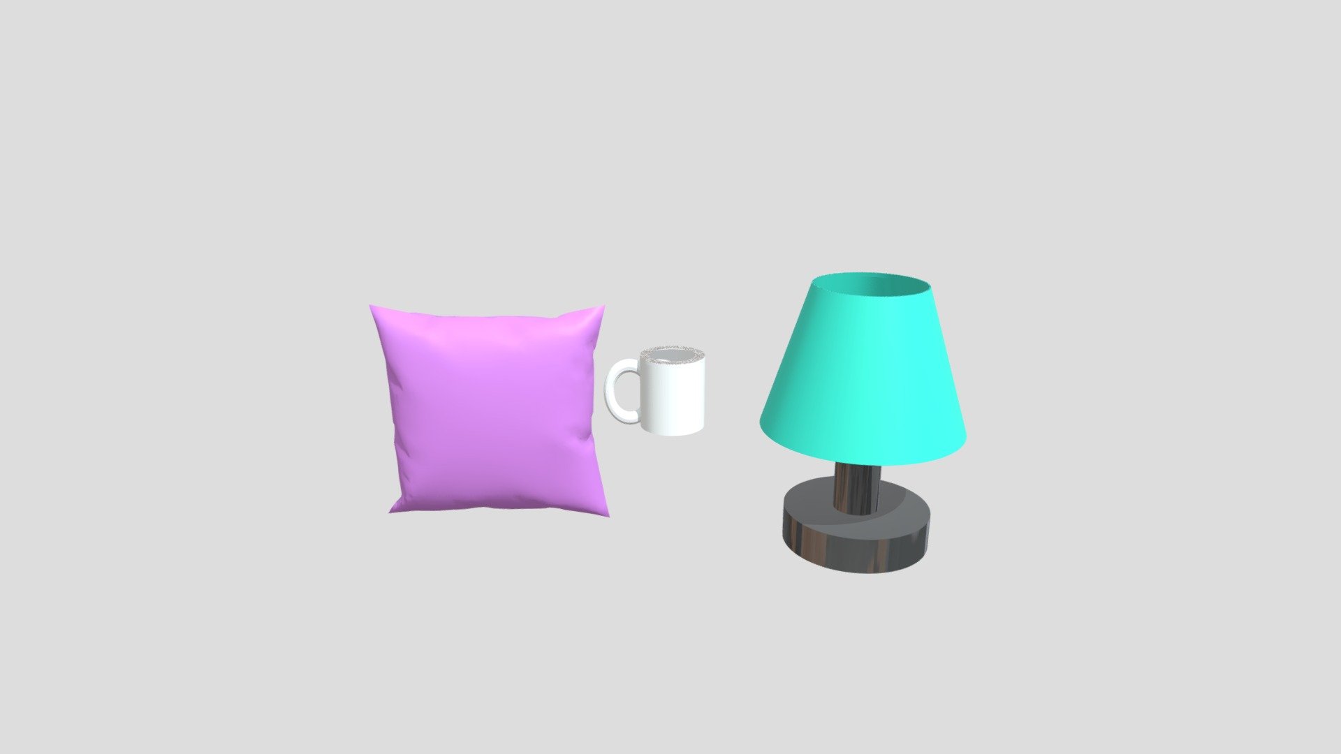 Pillow,lamp And Cup
