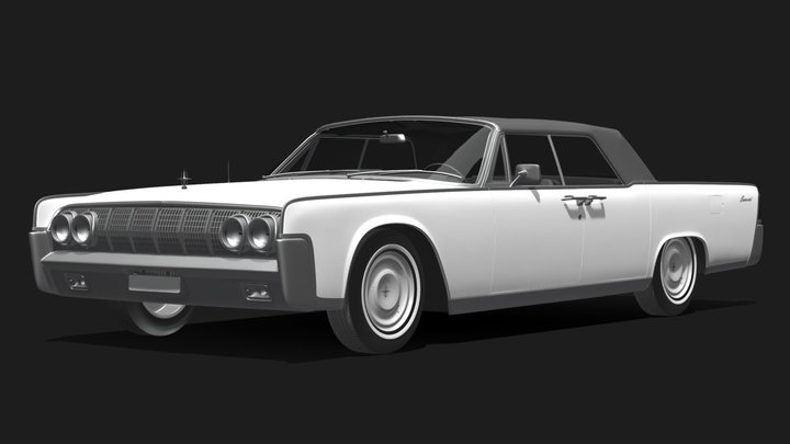 1964 Lincoln Continental Convertible – Free 3D Model STL