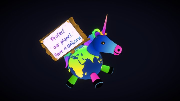 Earthicorn 3D Model