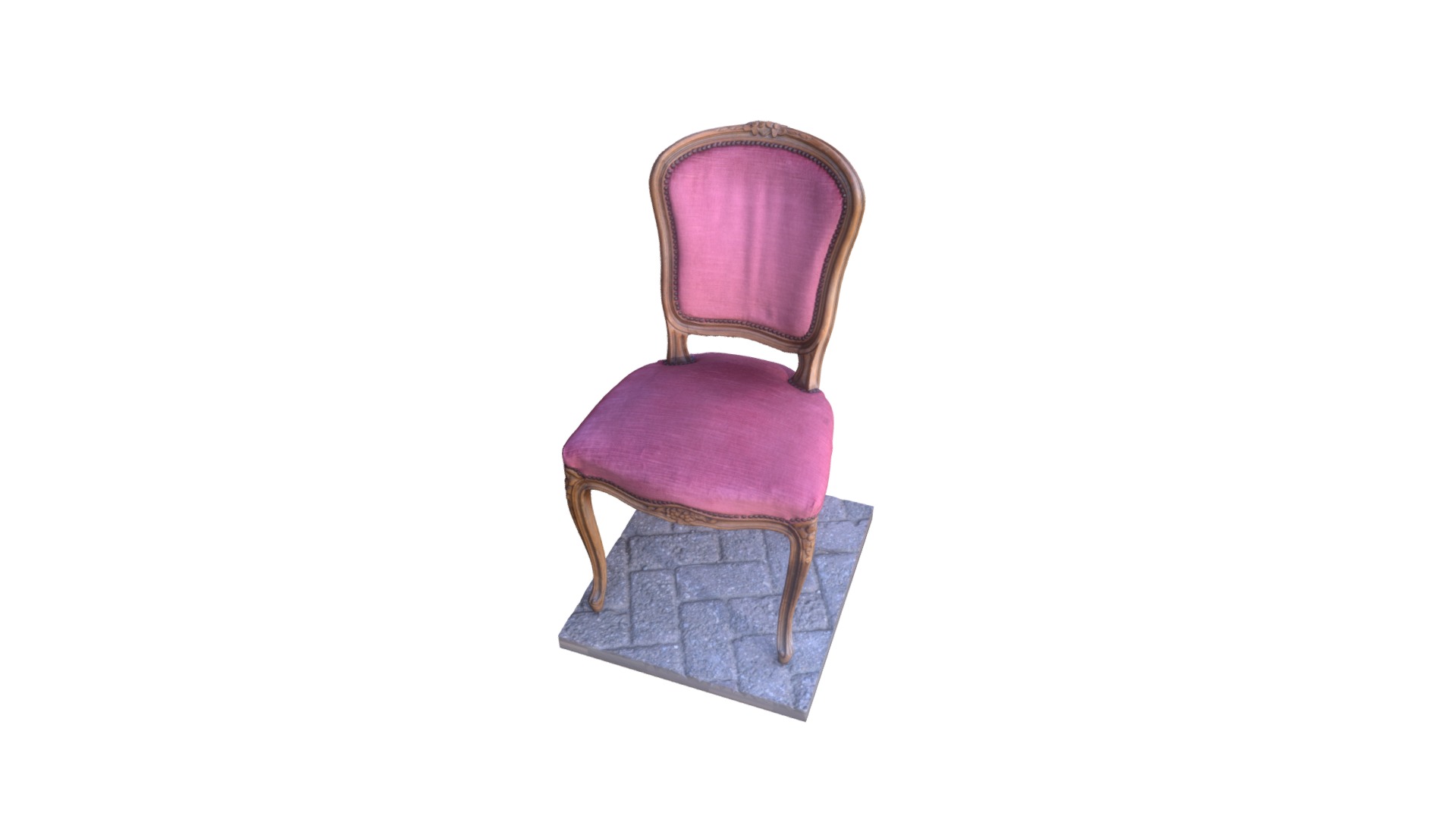 3D model Stoel Export 520K - This is a 3D model of the Stoel Export 520K. The 3D model is about a chair with a cushion.