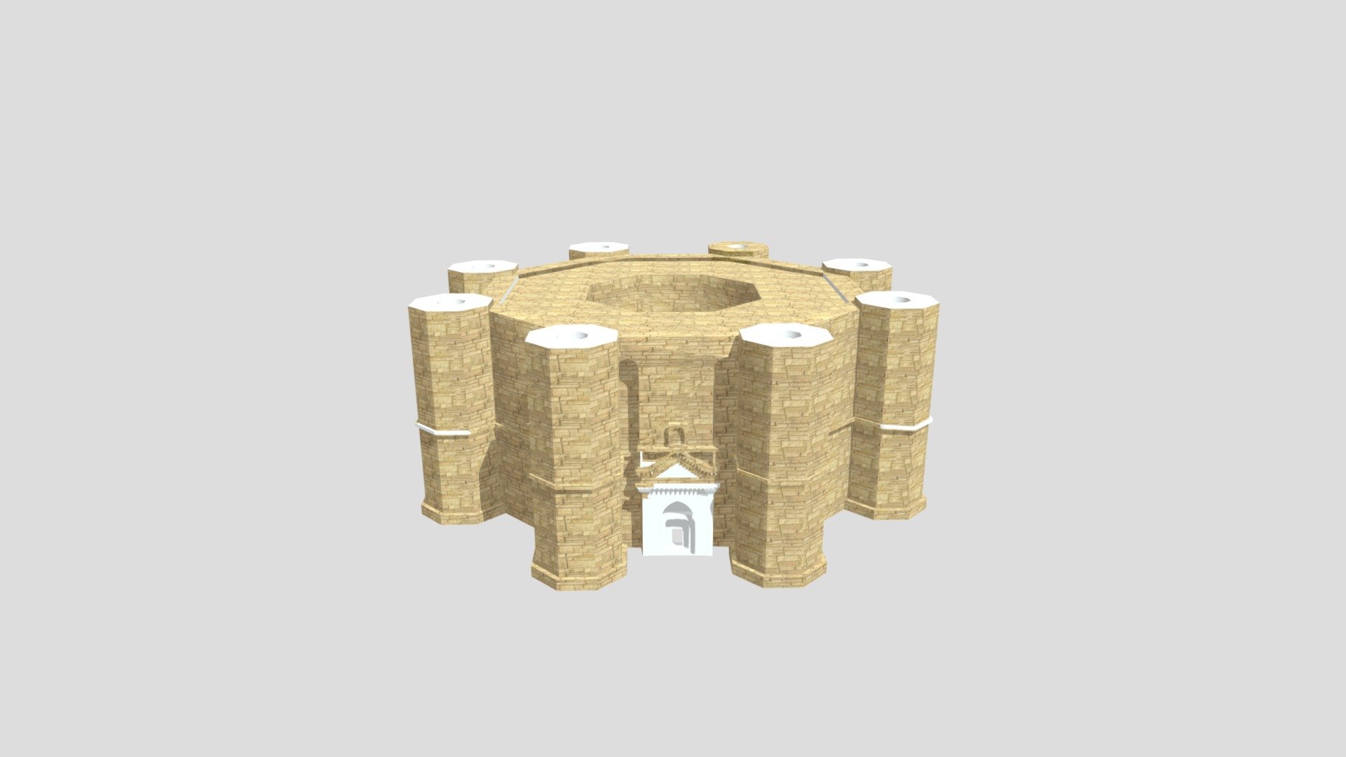 Castel del monte created with sketchup