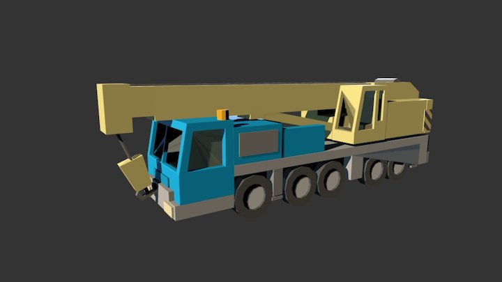 Terex Demag AC-160(Terminator 3 Crane Truck) 3D Model