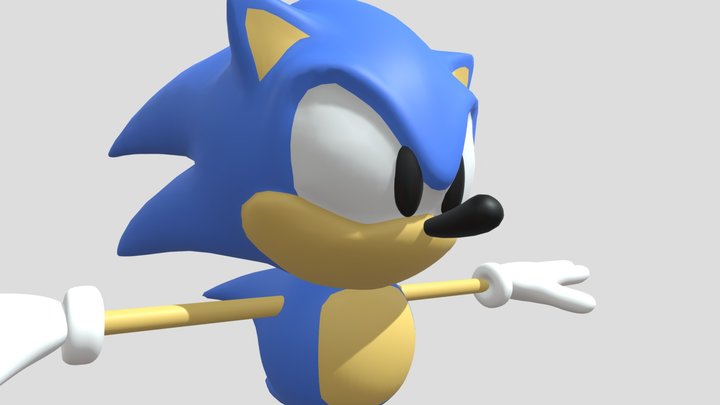 snickers the hedgehog 3D Model