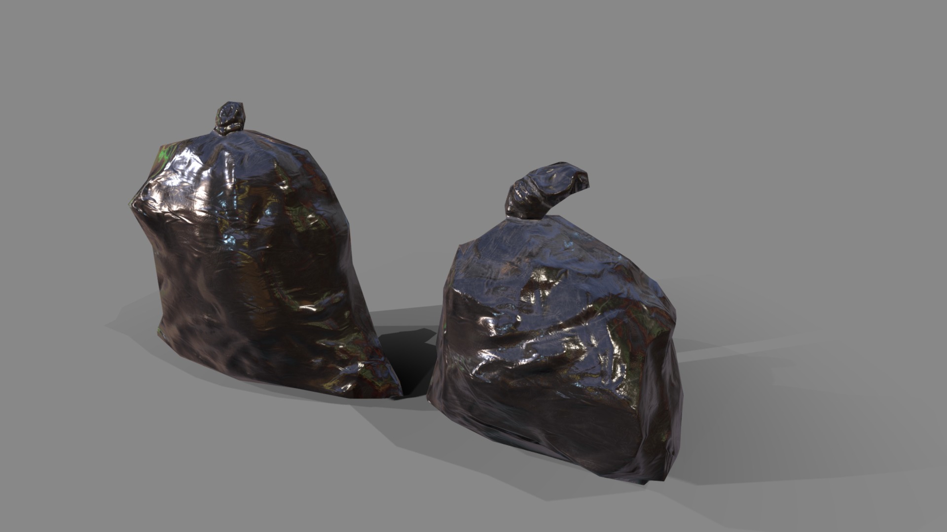 3D model Binbag2 - This is a 3D model of the Binbag2. The 3D model is about a couple of clear glass vases.