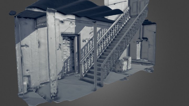 The stairs in the Nikulichev's house 3D Model