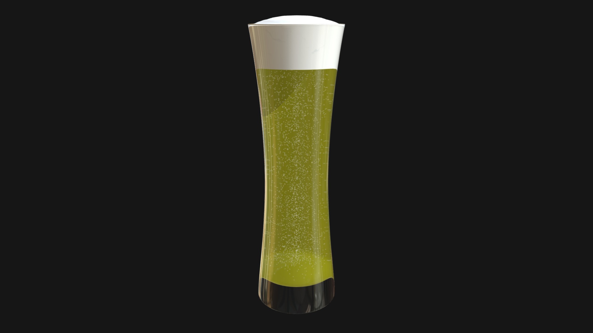 3D model Glass with beer 12 - This is a 3D model of the Glass with beer 12. The 3D model is about a glass of beer.