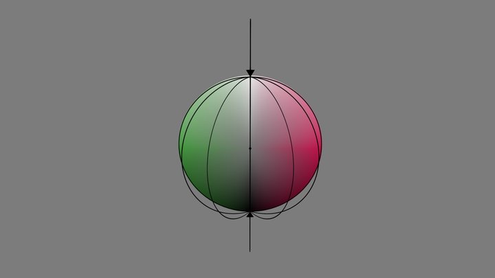 Color Sphere Cut6 3D Model