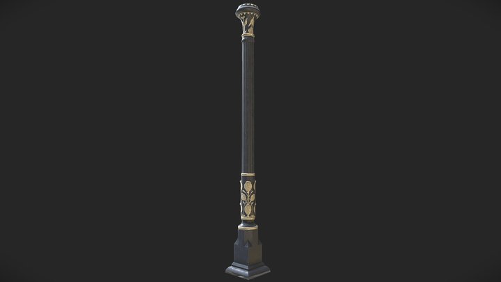 Victorian Pillar 3D Model