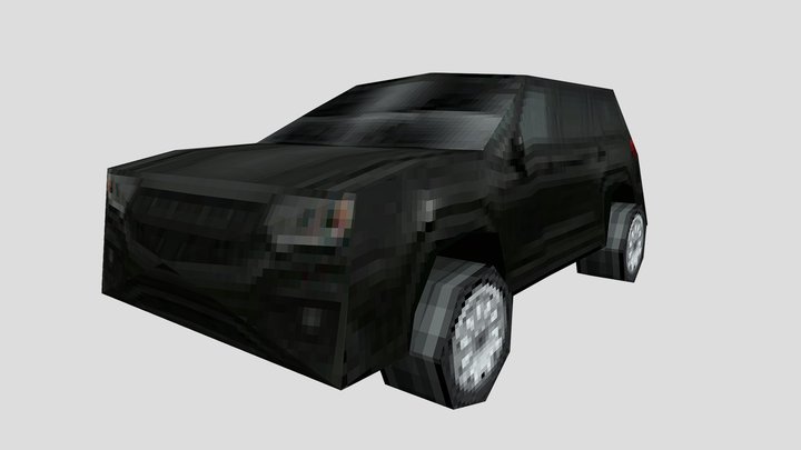 PSX/PS1 SUV car 3D Model