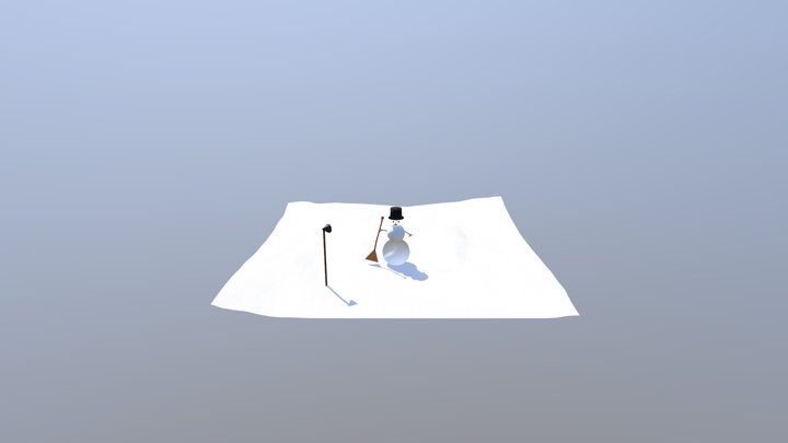 Снеговик 3D Model