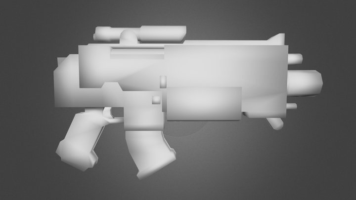 Low poly bolter 3D Model