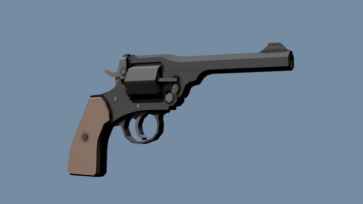Low-Poly Webley Mk. VI