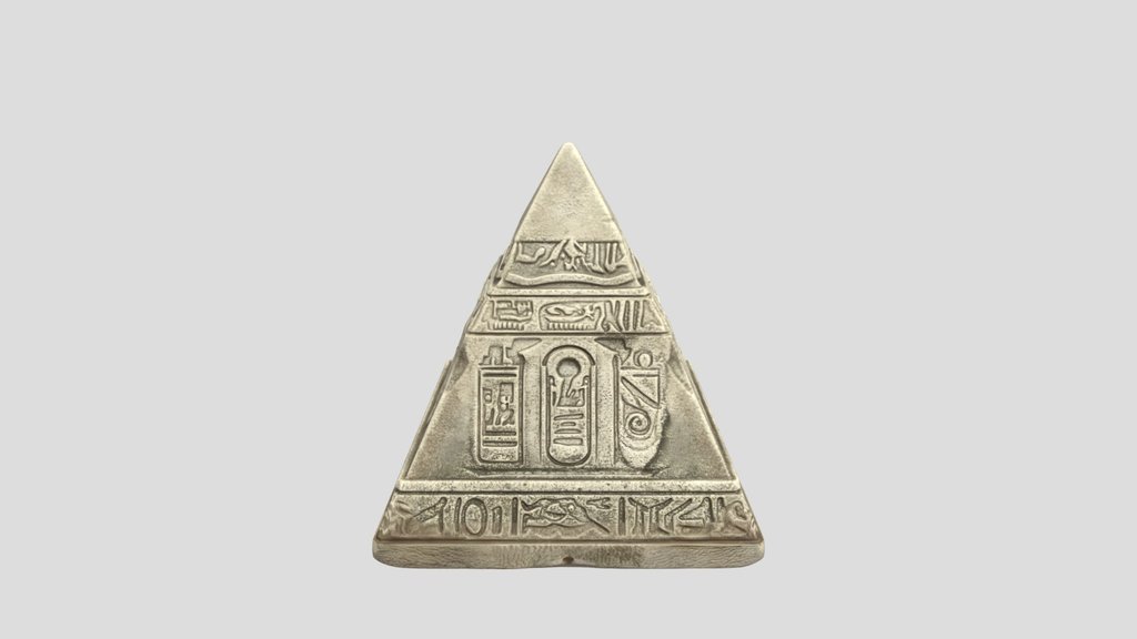 Miniature Hieroglyphic Pyramid