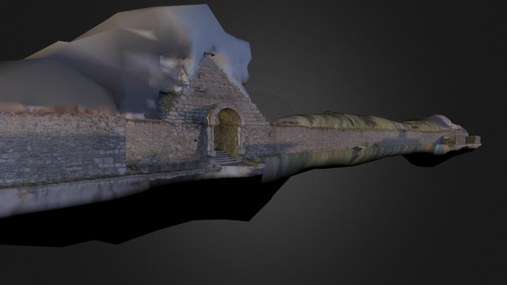 Roman Wall 3D Model