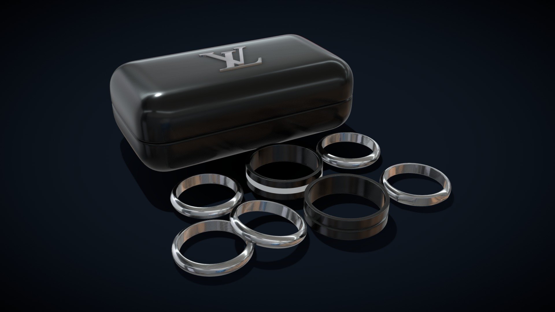 [FREE] Designer Rings: Product - 3D model by MeshBountyPlus ...