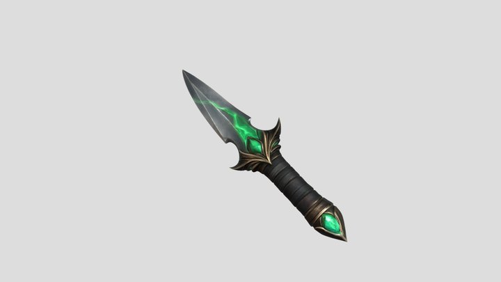 Emerald dagger 3D Model