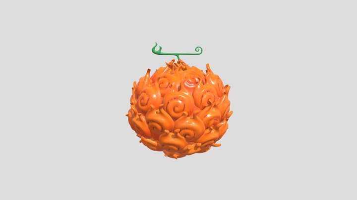 Jiki Jiki no Mi One Piece Devil Fruit 3D model 3D printable