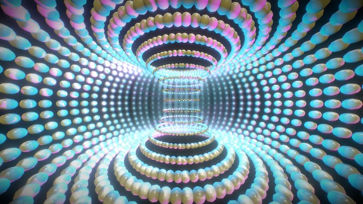 Spheres In Torus 3D Model