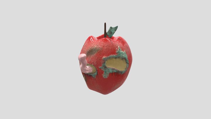 A Maçã de Dois Lados 3D Model