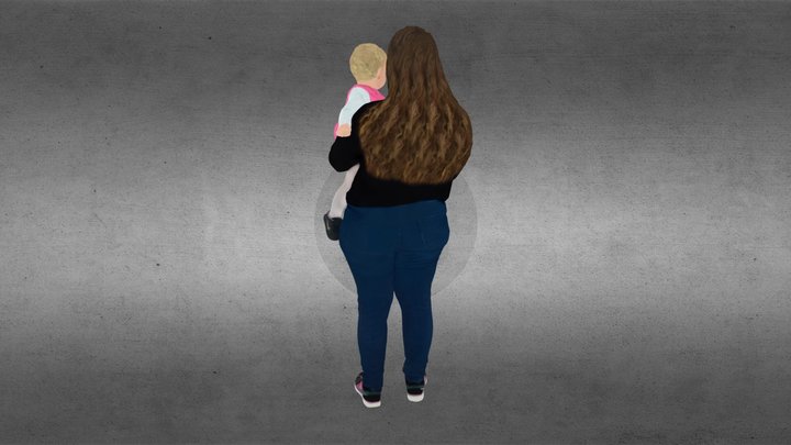 Mother and Child 3D model 3D Model