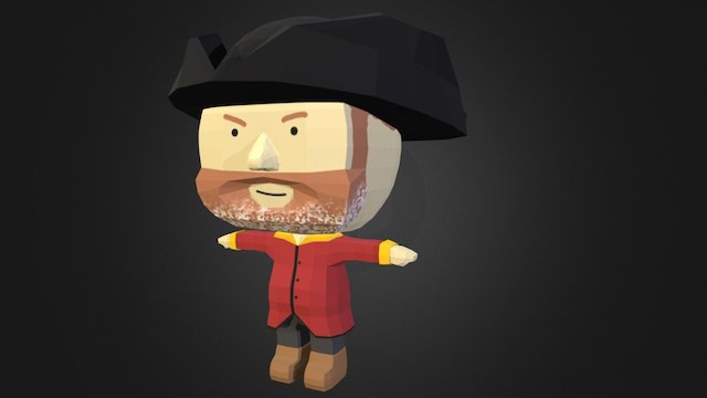 Pirate Captain Alpha Model 3D Model