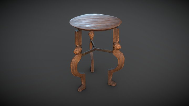 Expeditions: Rome - Ancient Greek Small Table 3D Model