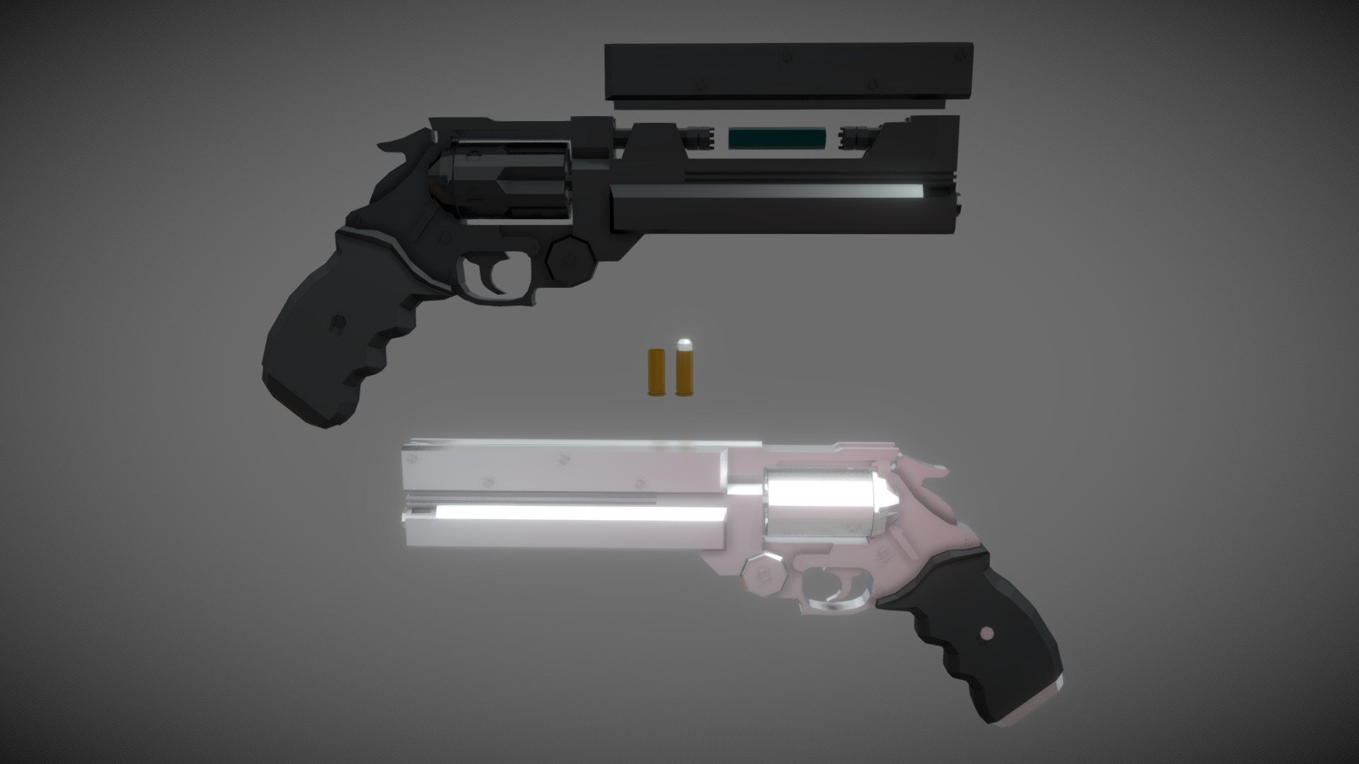 low poly AGL Arms .45 Long Colt Download Free 3D model by D.U