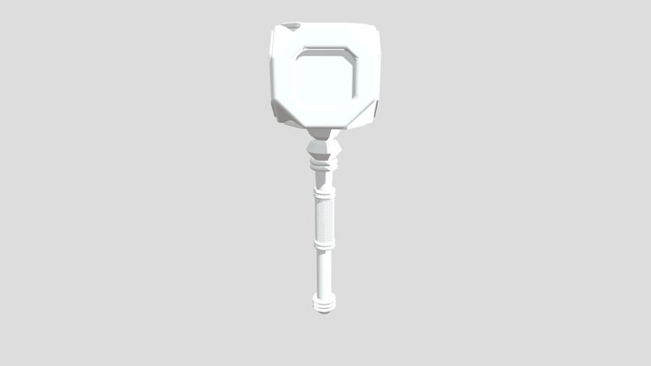 Cool low-poly Hammer 3D Model