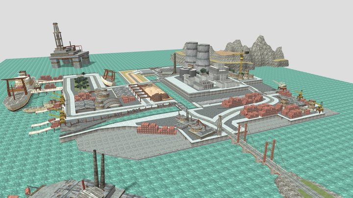 burnin rubber 4 docks – Modello 3D gratuito STL