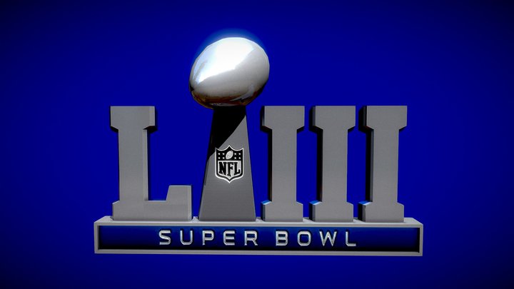 Super Bowl LIII Logo – Free 3D Model STL