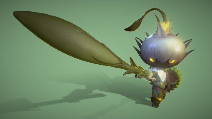Garlic Knight 3D Model