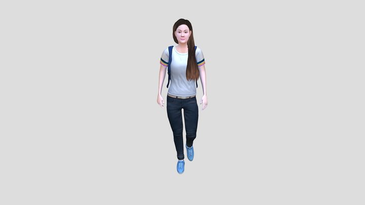 SSD2 KID GIRL 9 V3 3D Model