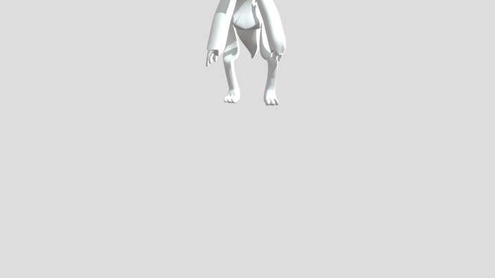 brushista fanmade model walk no texture 3D Model