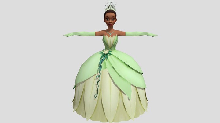 TIANA (PRINCESS DRESS) 3D Model