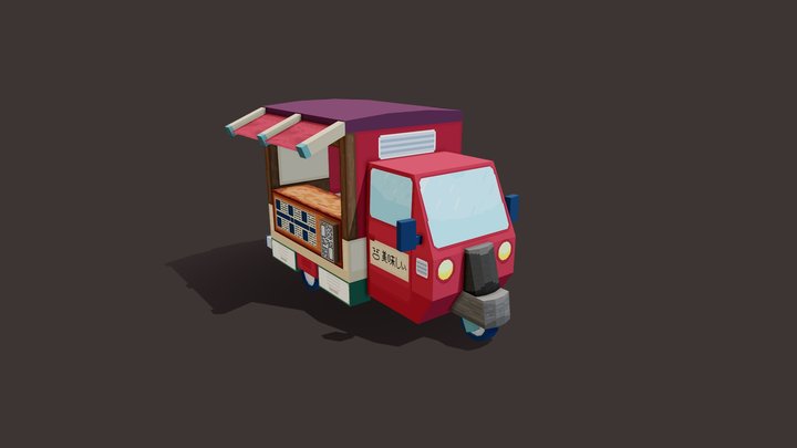 TukTuk foodtruck 3D Model