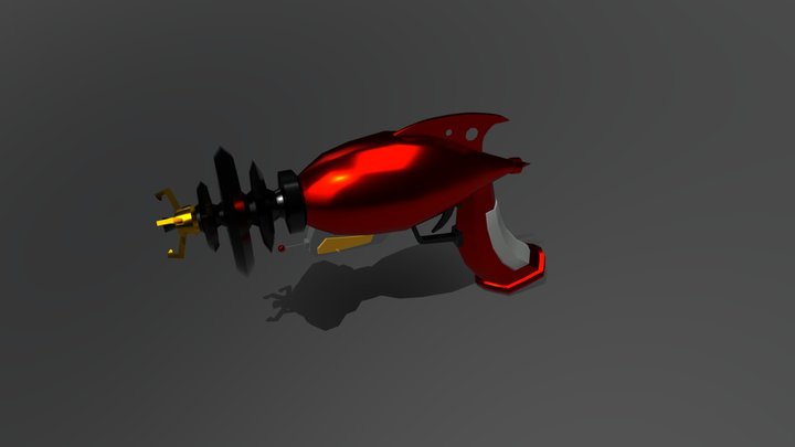 Retro Sci-Fi Ray Gun 3D Model