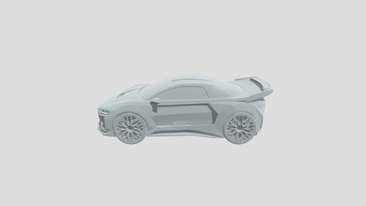 EV Neon-Lit Hypercar