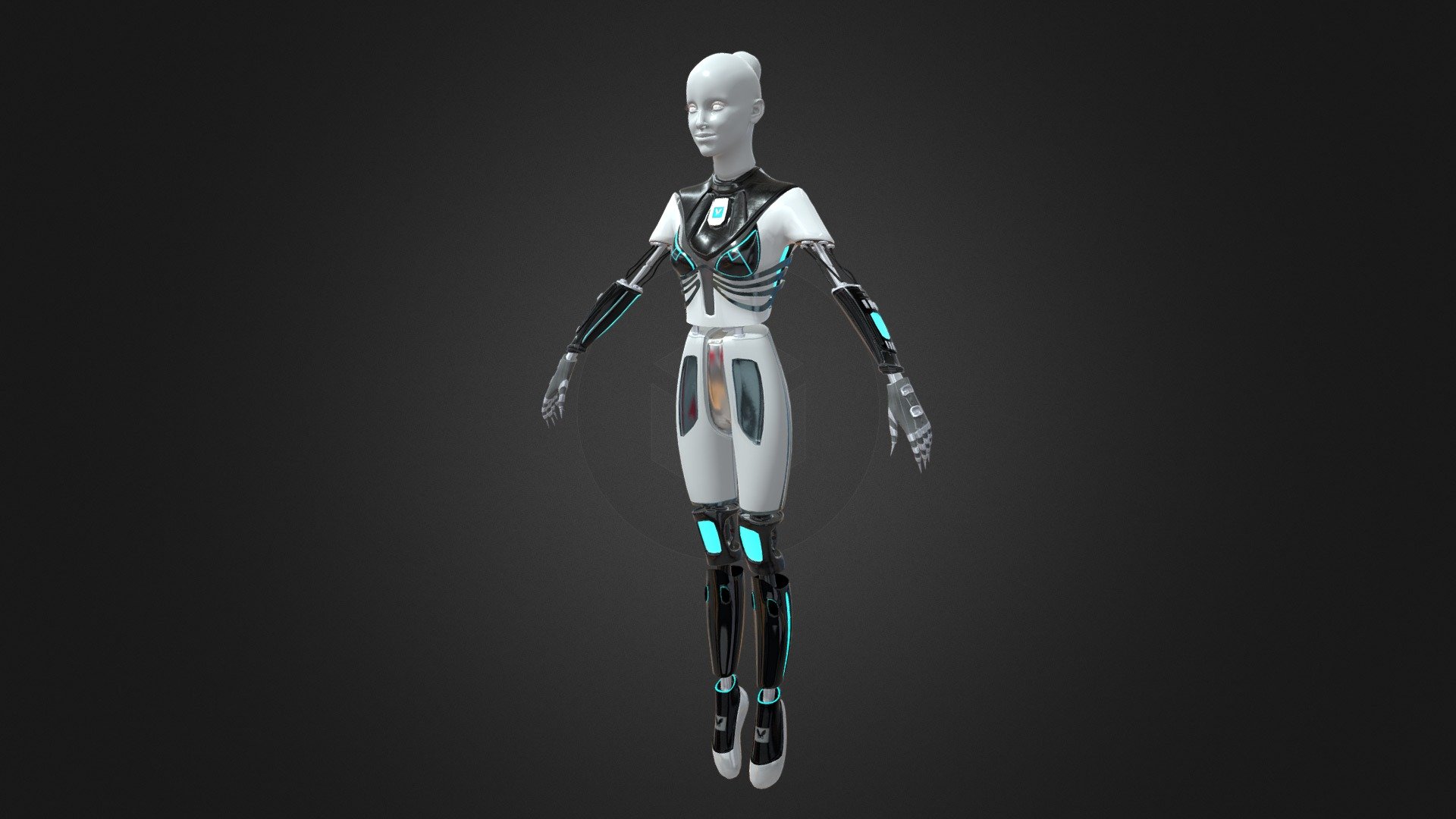 Female Bot - 3D model by marie_pier_bouffard [e90e1d3] - Sketchfab