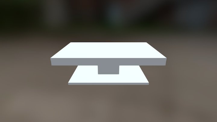 Folding Table 3D Model