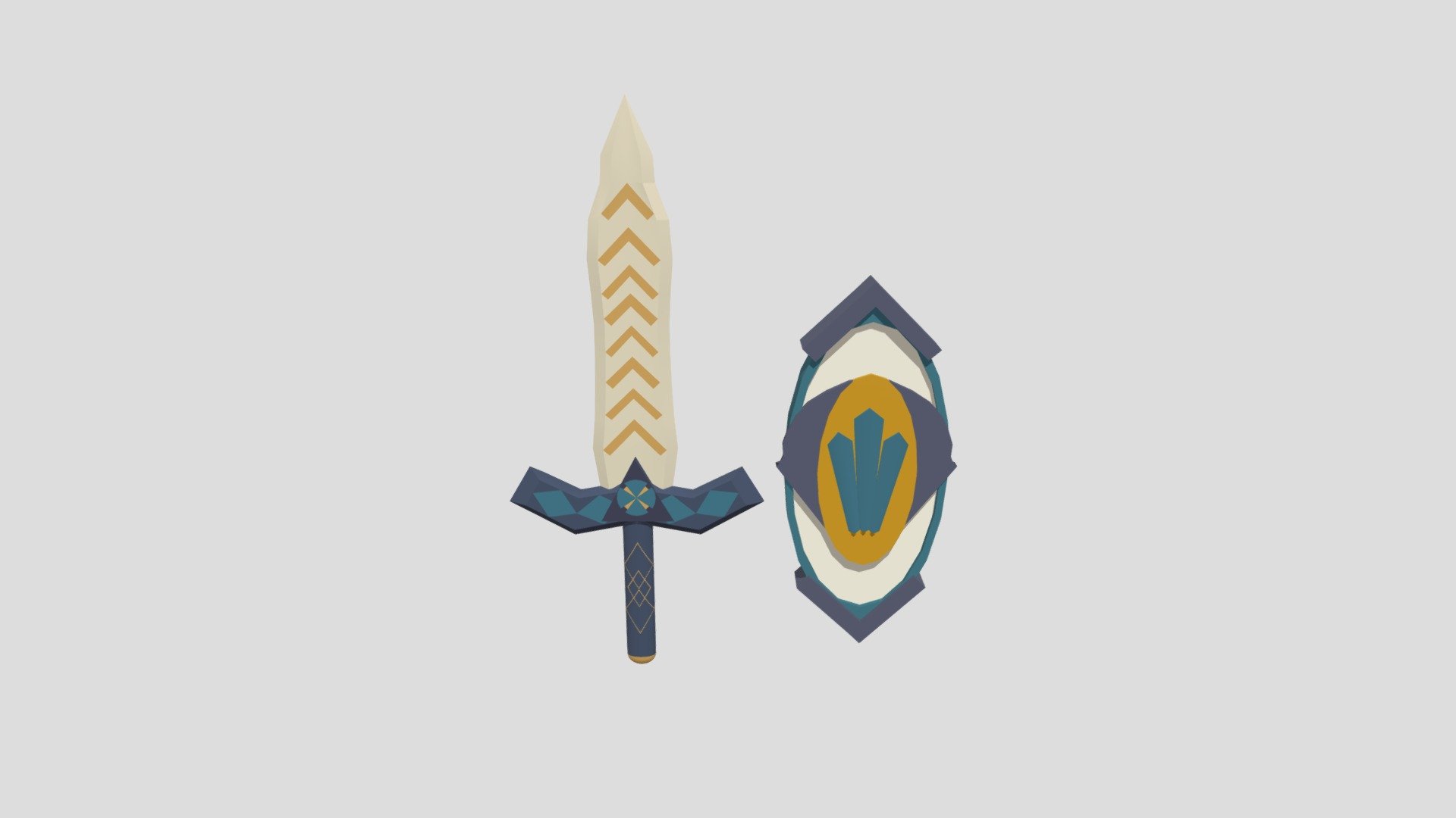 Art Deco Sword + Shield College Project