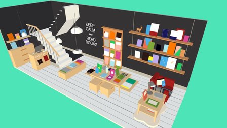 Bookshop 3D Model