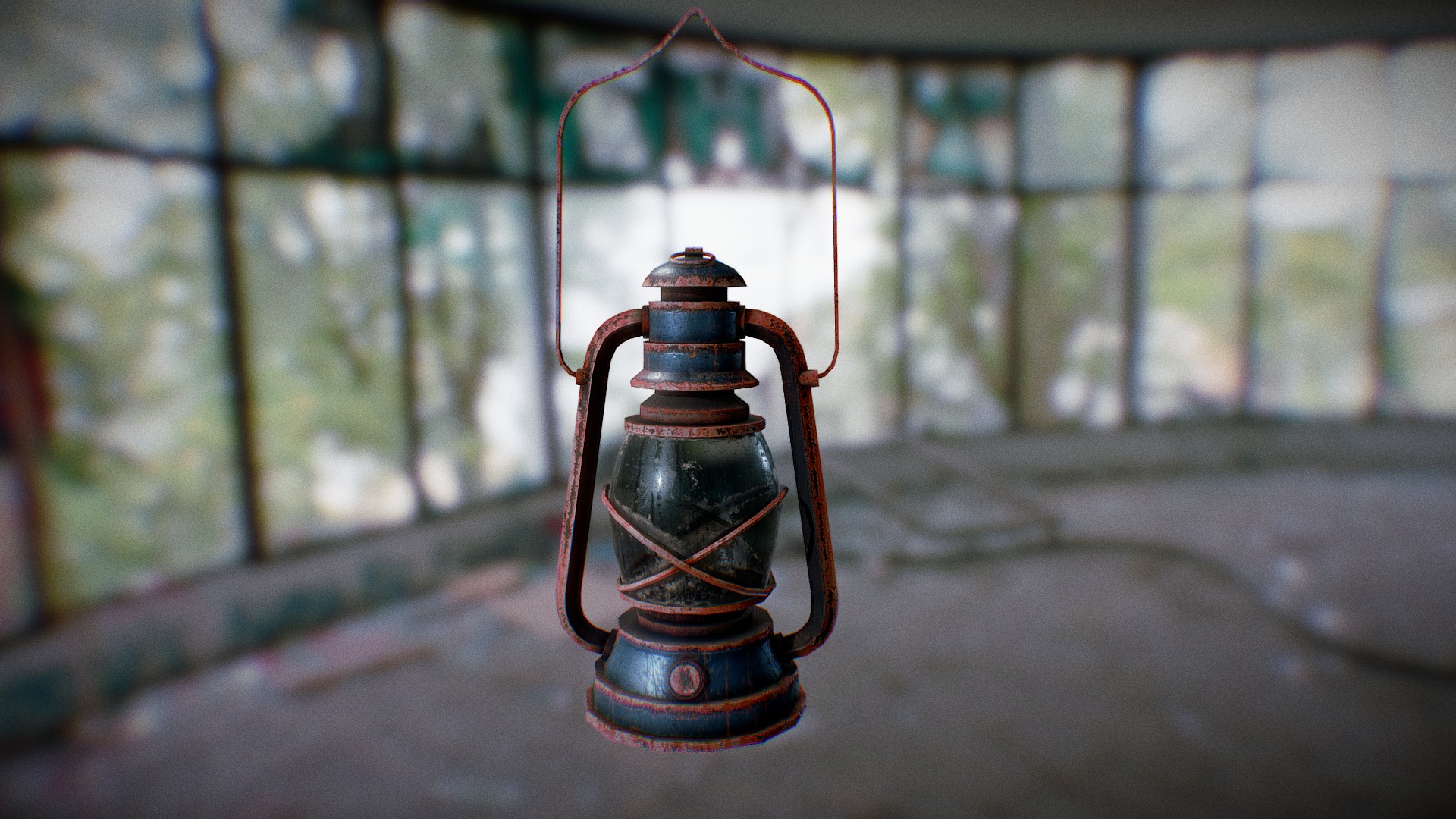 3D model Oil Lamp - This is a 3D model of the Oil Lamp. The 3D model is about a fire hydrant on the sidewalk.