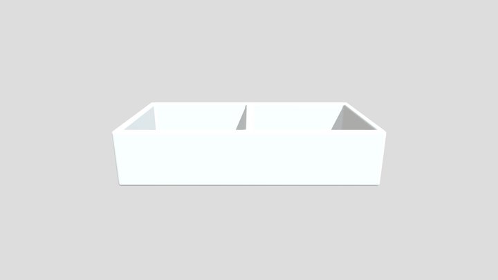 Cuba Farm Sink Dupla 87 cm 3D Model