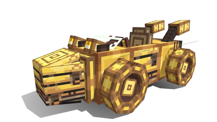 Minecraft Bee Kart 3D Model