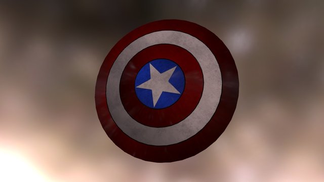 Captain America Shield 3D Model