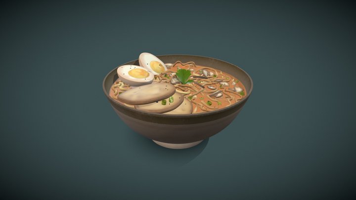 3D Ramen 3D Model