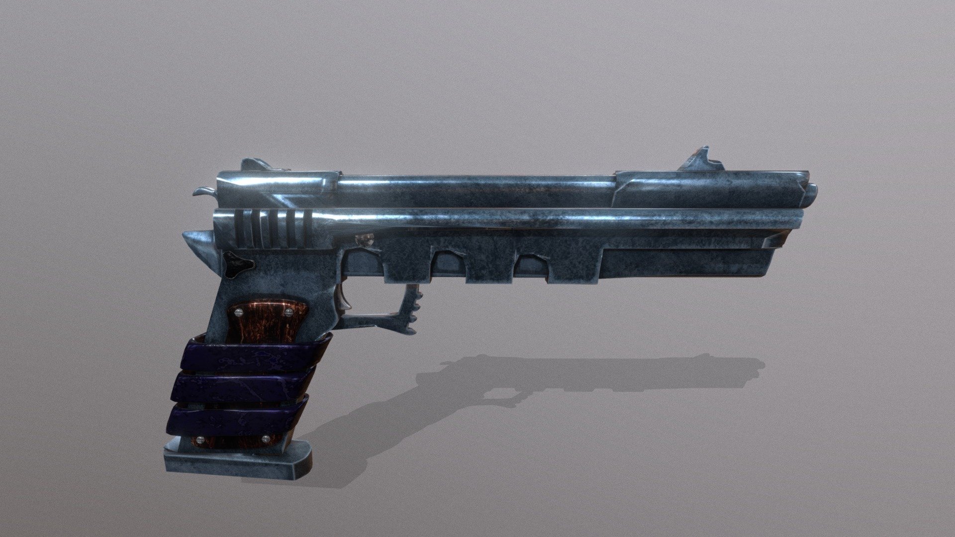 pistola low poly