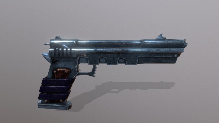 pistola low poly 3D Model