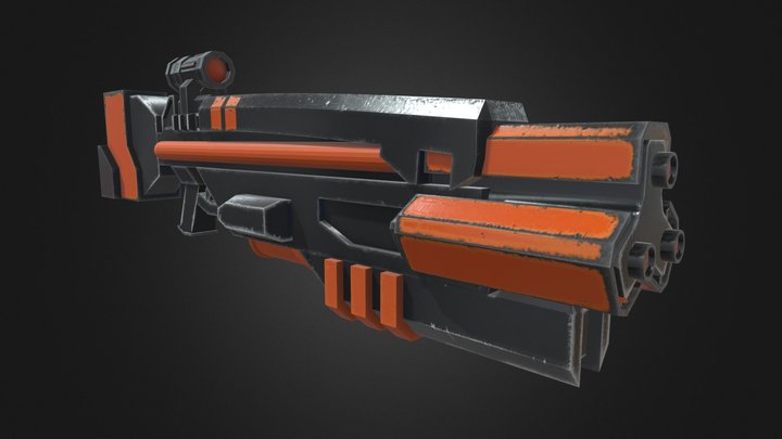 Sci-fi Rifle 3D Model