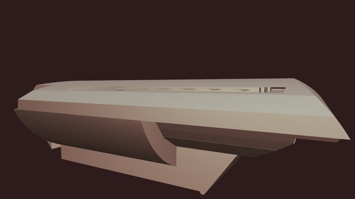 free sci-fi ship 3D Model